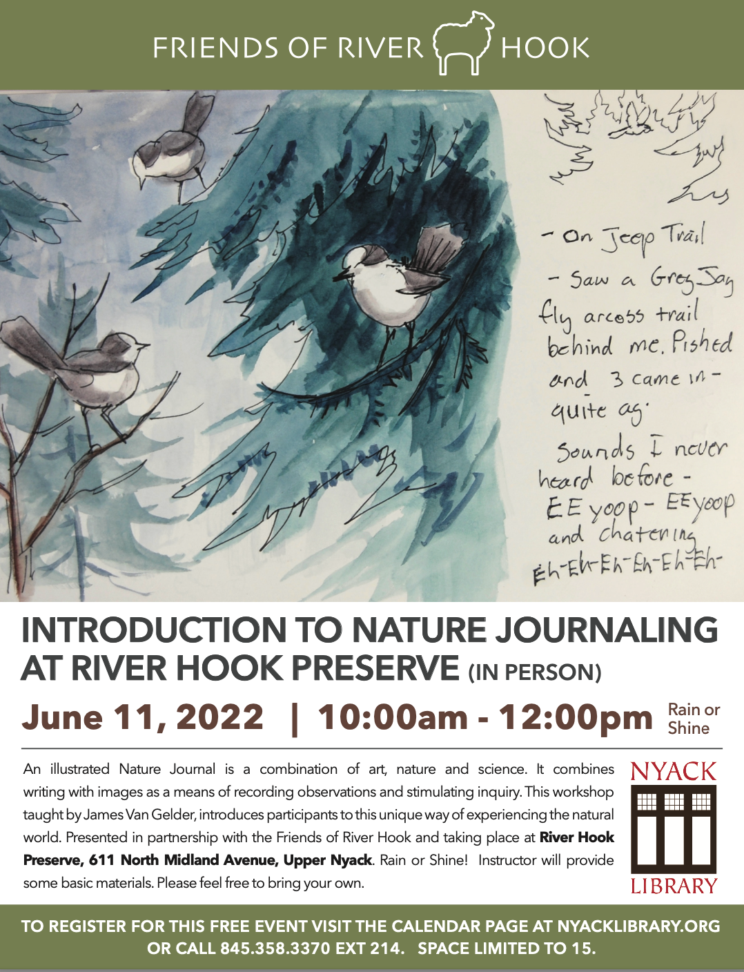 Nature Journaling at River Hook