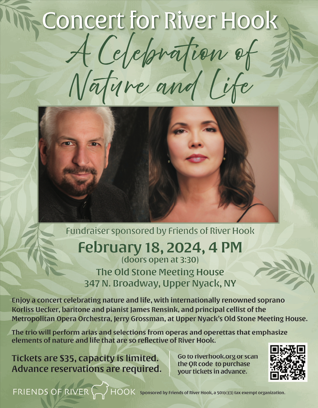 SOLD OUT!!! Concert for River Hook: A Celebration of Nature and Life